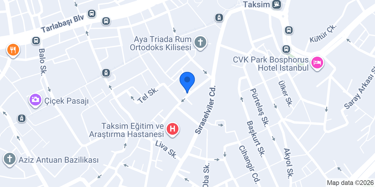 Beyoğlu Çamaşırhanesi konumu