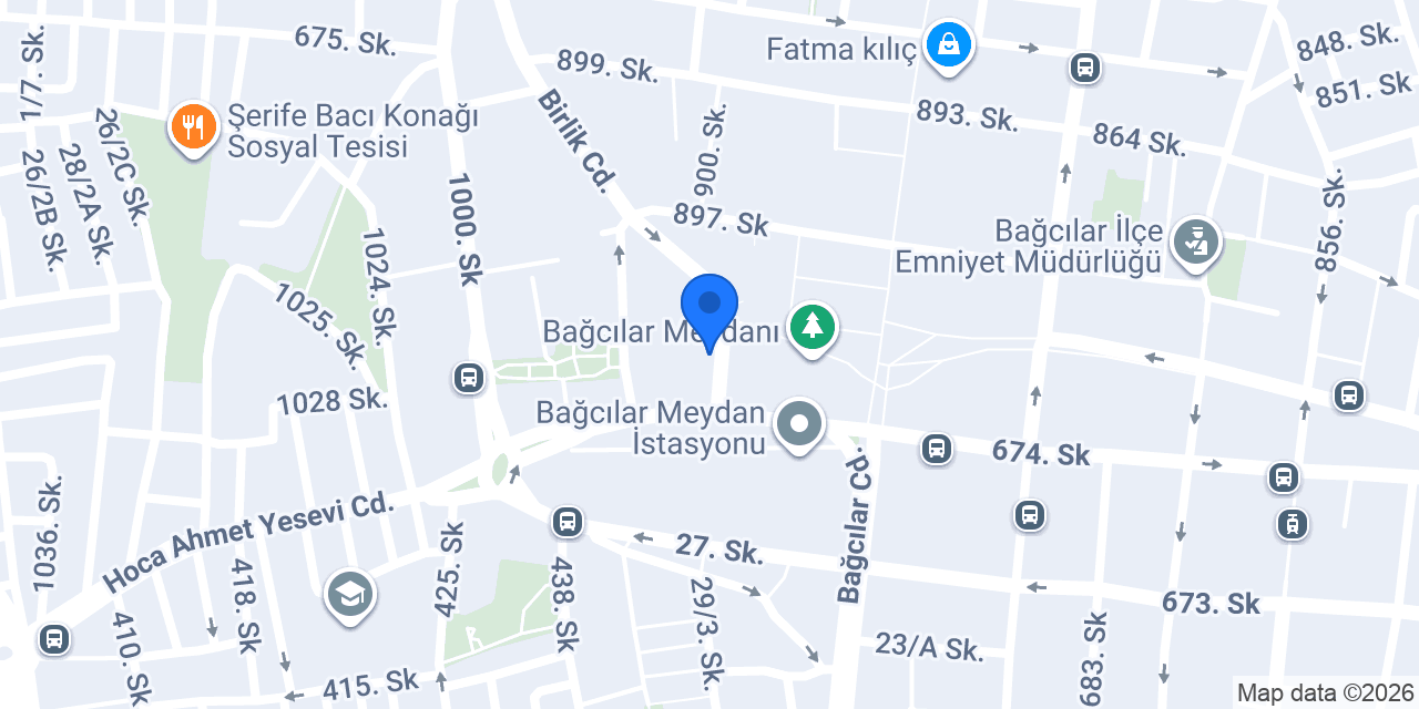 Bağcılar Belediyesi Dil Evi konumu