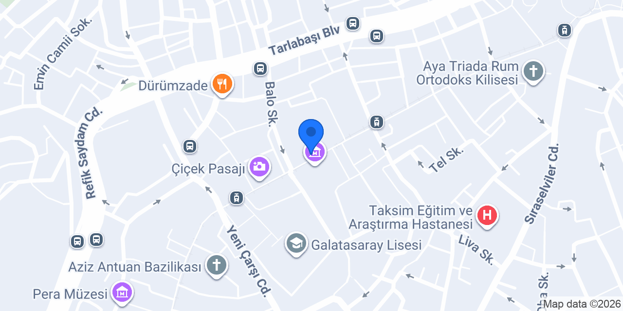İBB Beyoğlu Sineması konumu