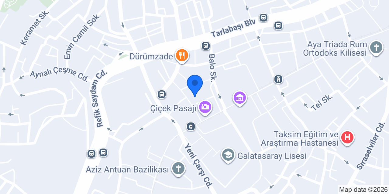 Üç Horan Kilisesi konumu