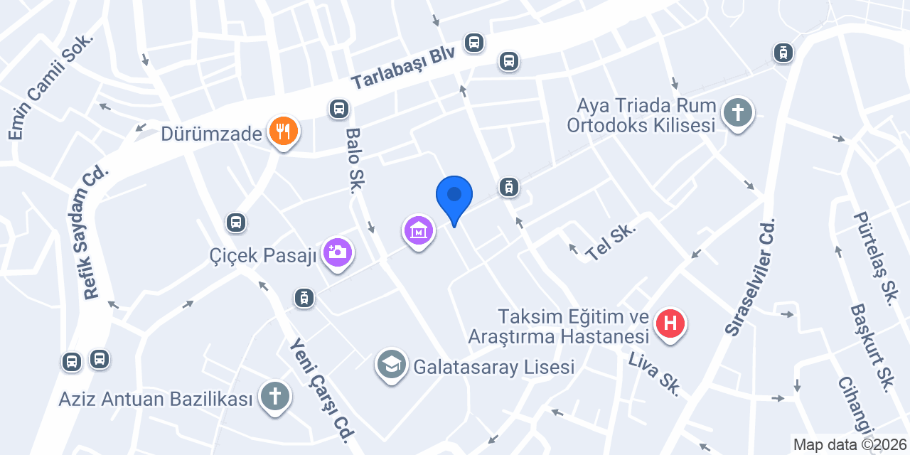 taksim Teras meyhane konumu