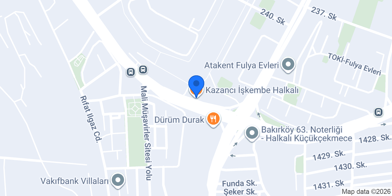 Kazancı İşkembe Halkalı konumu