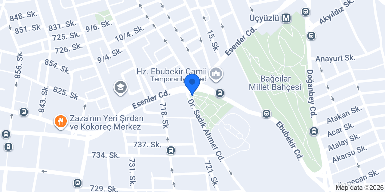 Şehri Maraş Bağcılar konumu