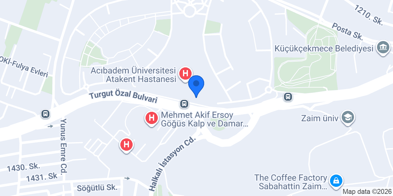 Doçent Dr. Özge Begüm Comba konumu