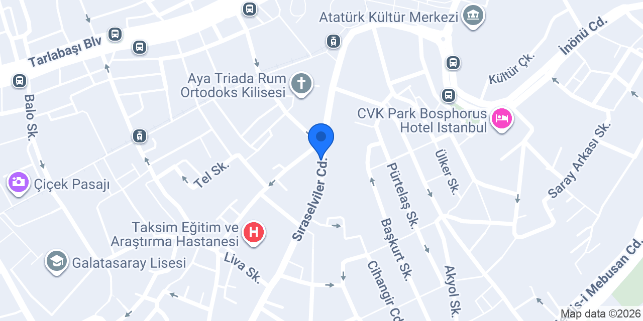 Sudeya Spa Lush - Taksim konumu