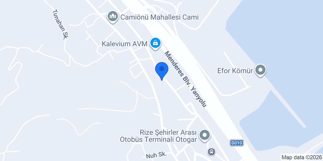 Ptt Rize Baş Müdürlüğü konumu