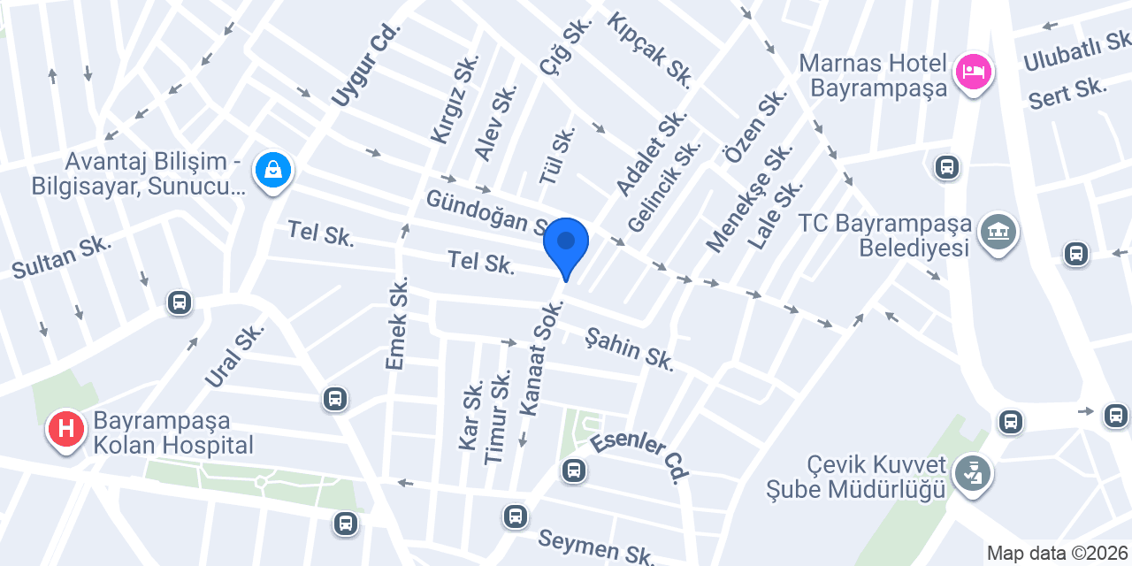 Güngör Tesisat konumu
