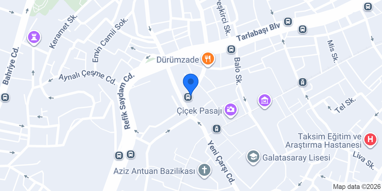 Taksim Pera Jiyan Hotel konumu