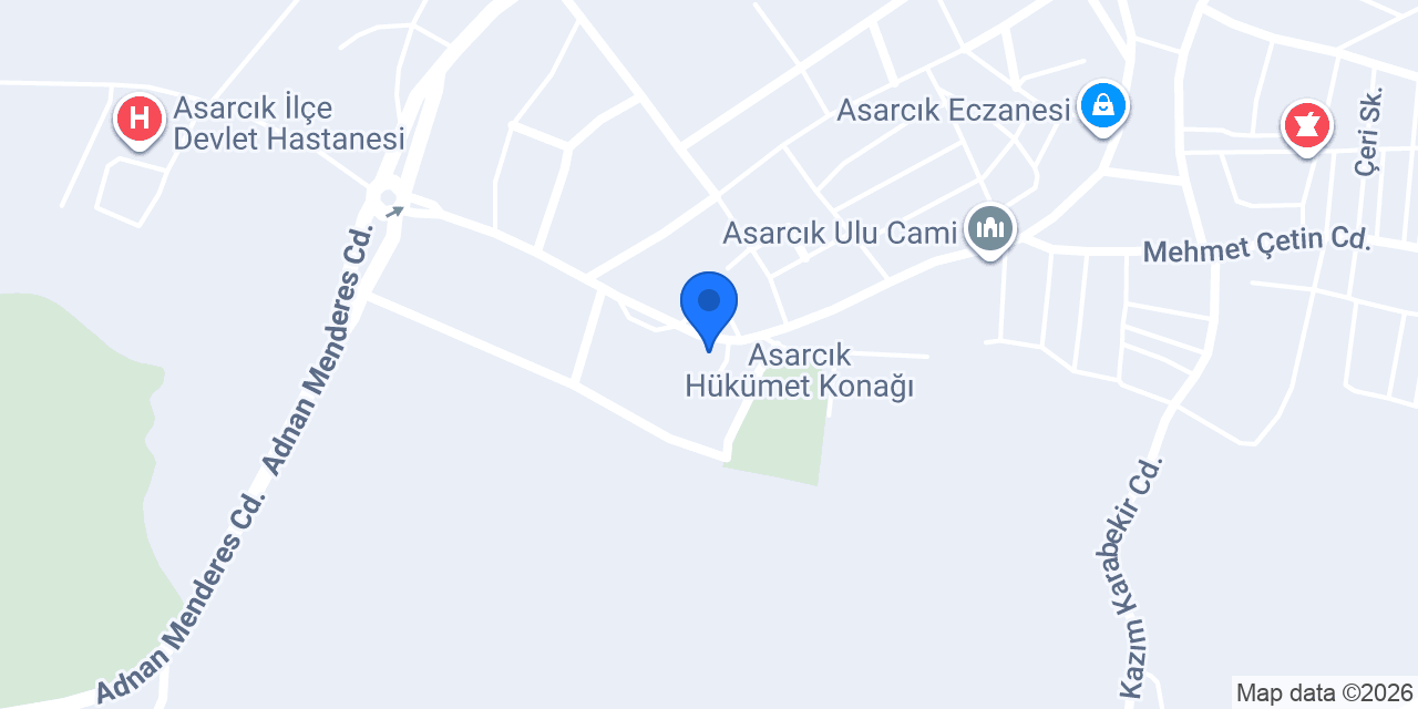 Halkbank Asarcık Şubesi konumu