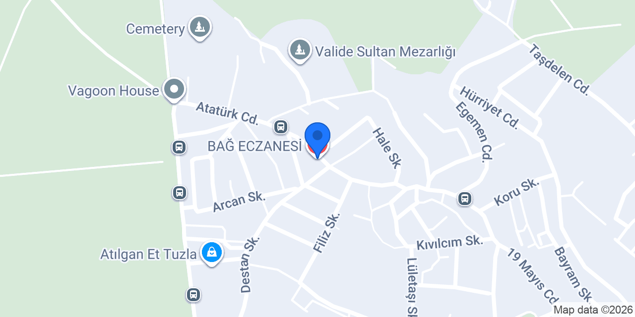 BAĞ ECZANESİ konumu