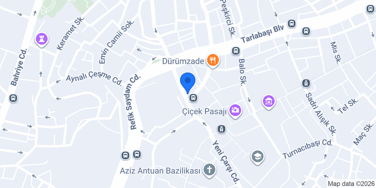 TAKSIM ALİ BABA HAMAM konumu