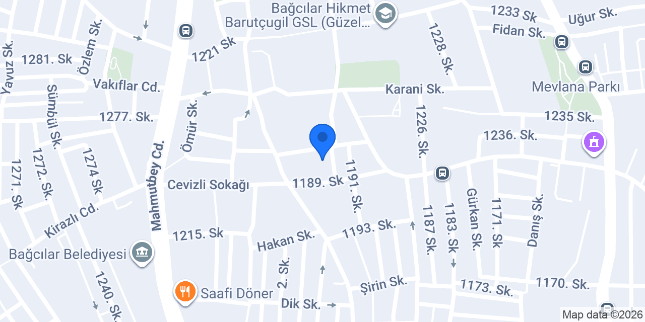 Yılmaz Yemek Salonu konumu