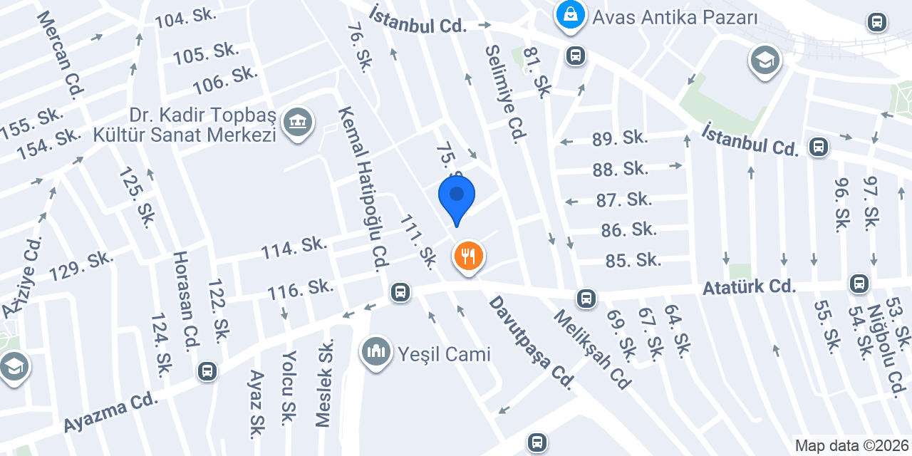 YENİ SÜTLÜCE PASTA CAFE konumu