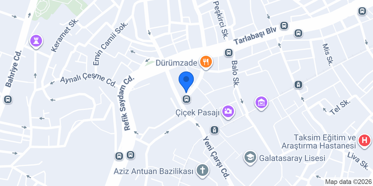 Nizam Pide Galatasaray konumu