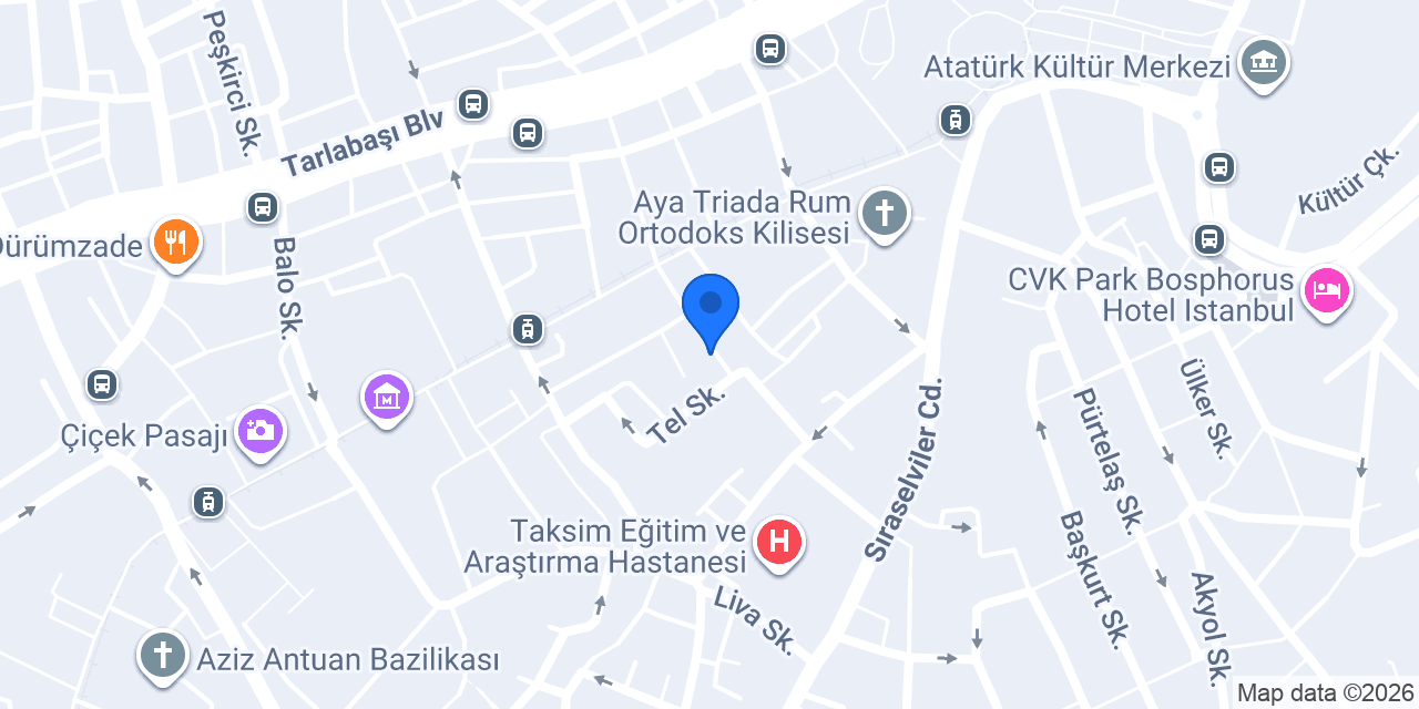 VERNON BEYOĞLU konumu