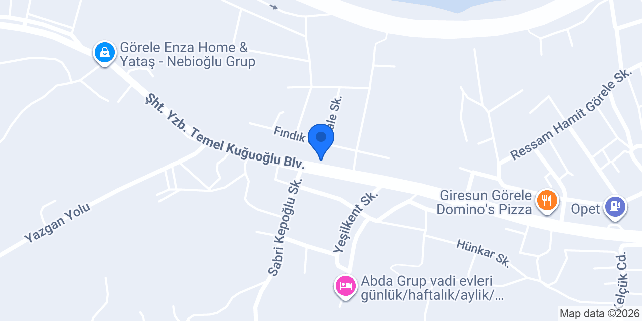 BAMBİ YATAK DEDEOĞLU MOBİLYA konumu