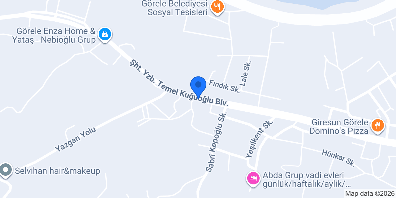 Görele Askerlik Şubesi konumu