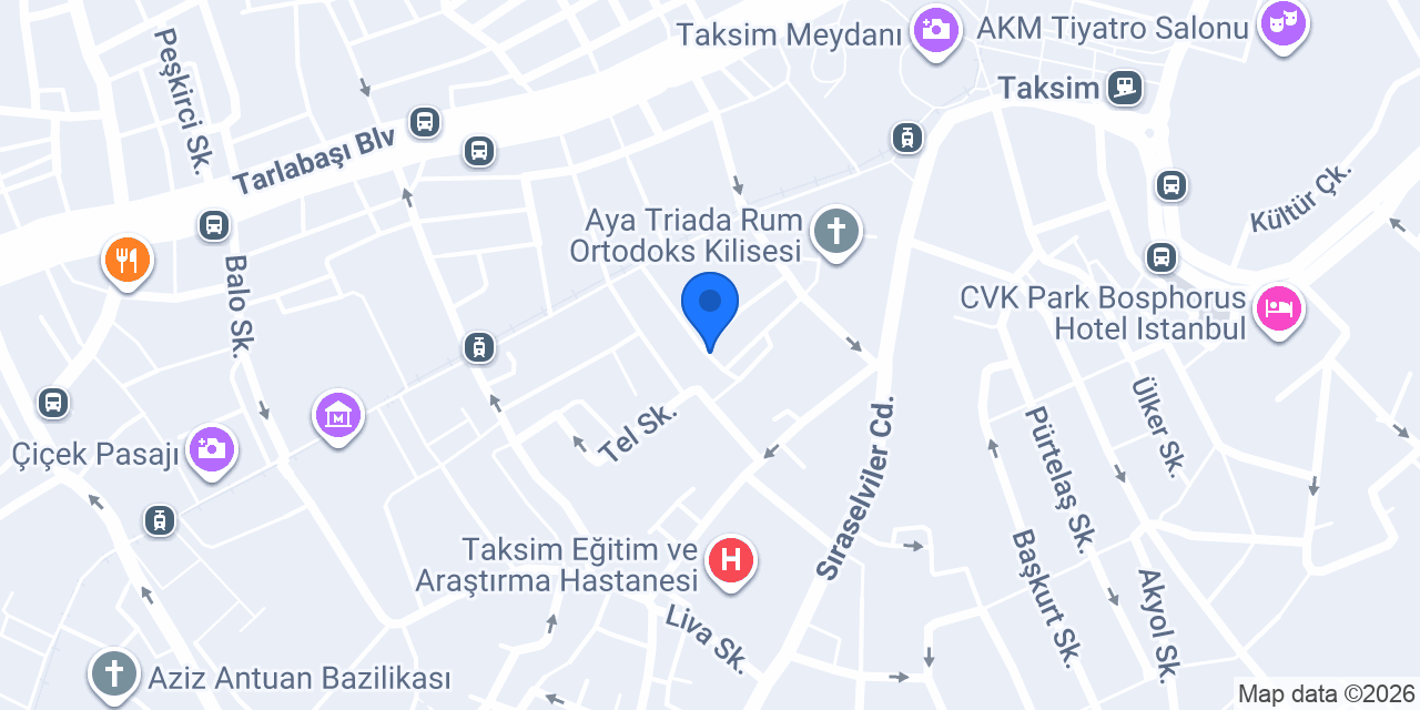 Taksim Suite Hôtel konumu