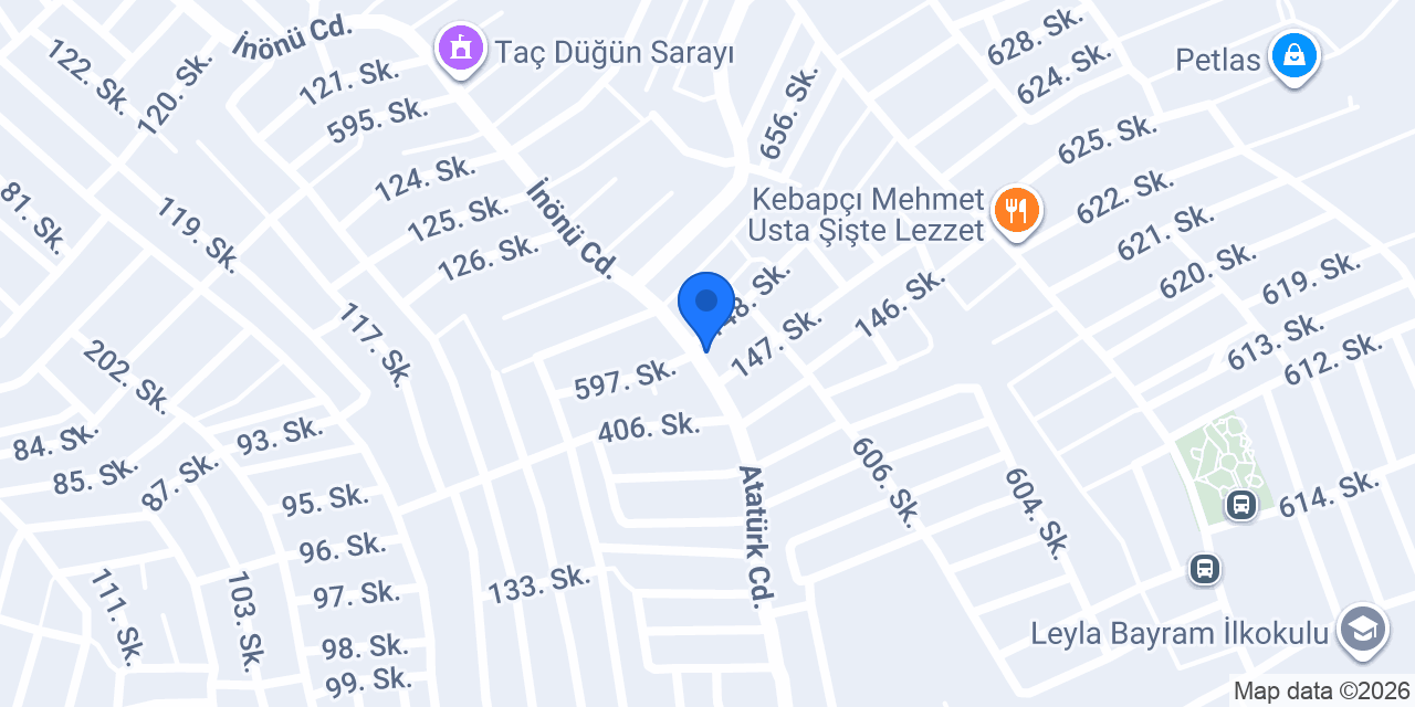 Fevzioğulları Fırın konumu