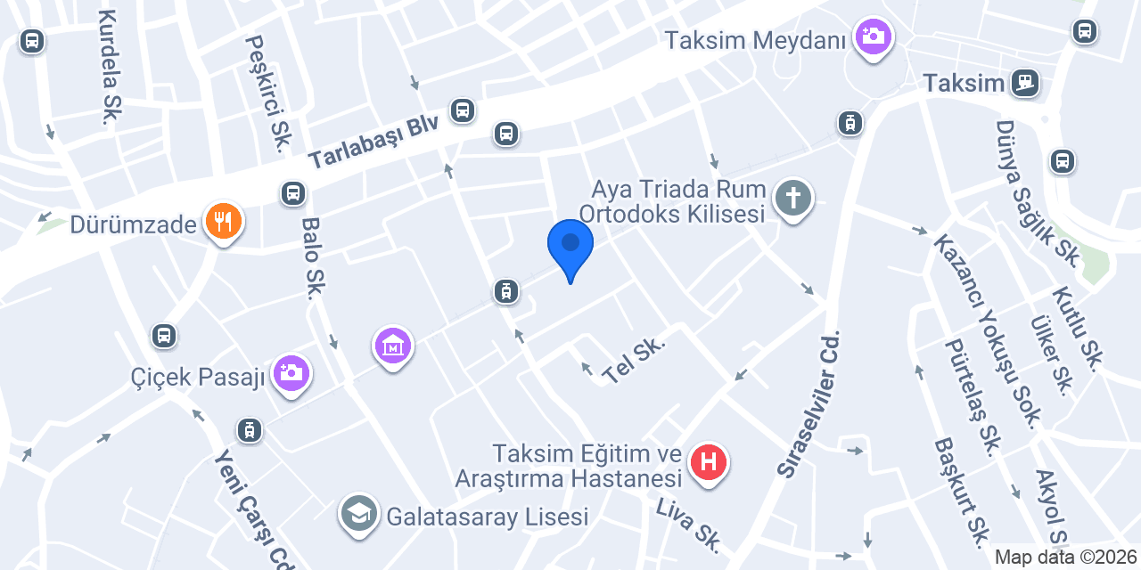 Beyoğlu Çilingir Gizem Anahtar konumu