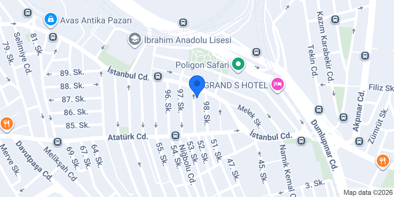 Aksu Yangın Güvenik konumu
