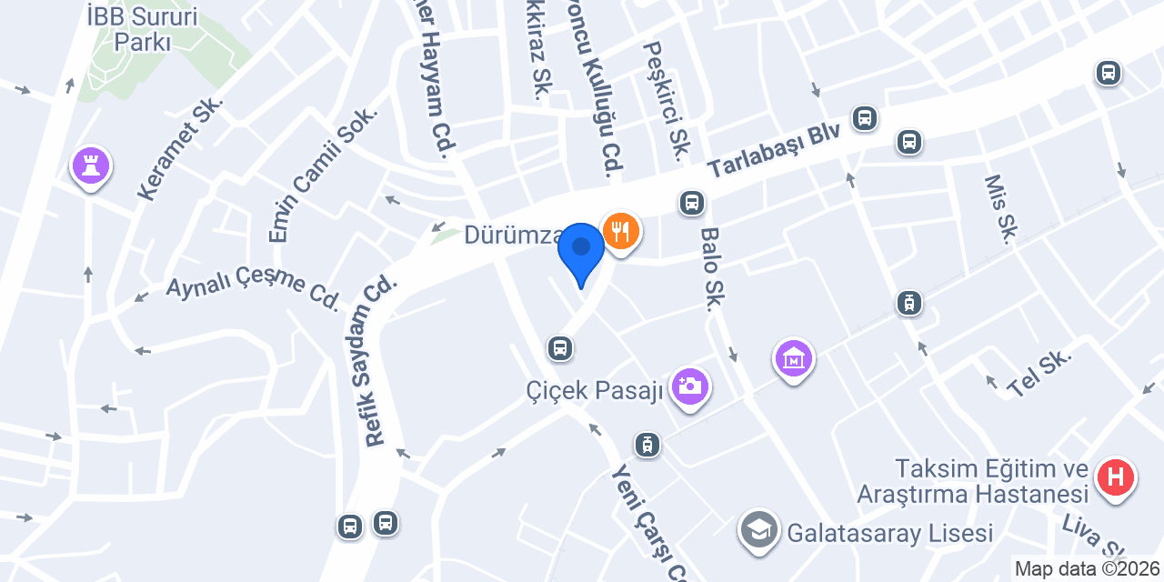 Beyoğlu Erkek Kuaförü konumu