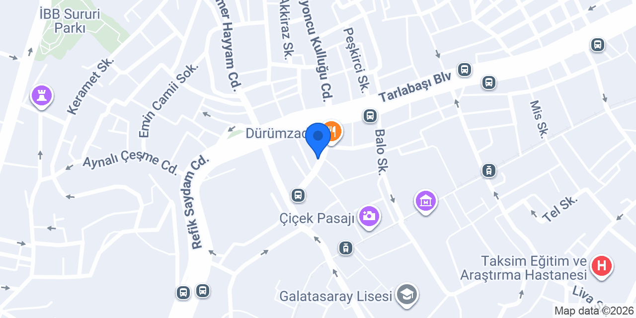 Yeni Beyoğlu Fırın ve Pastane konumu