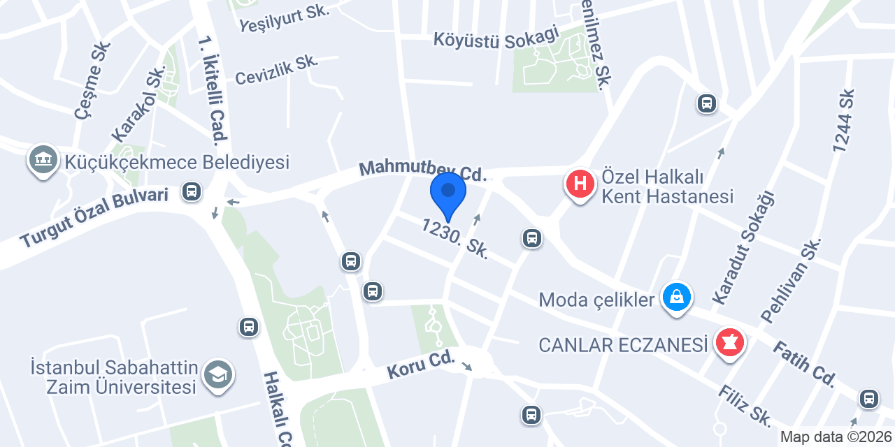 Halkalı Su Arıtma ve Kombi konumu
