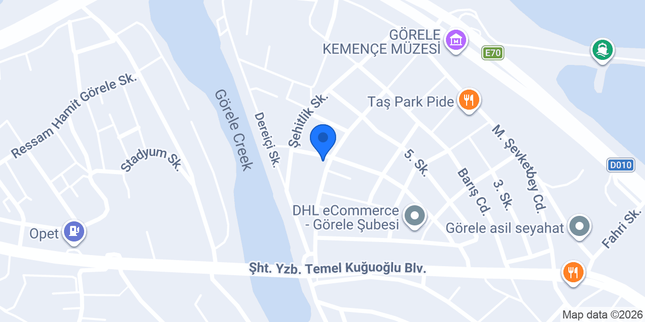Görele Kristal Cam Balkon konumu