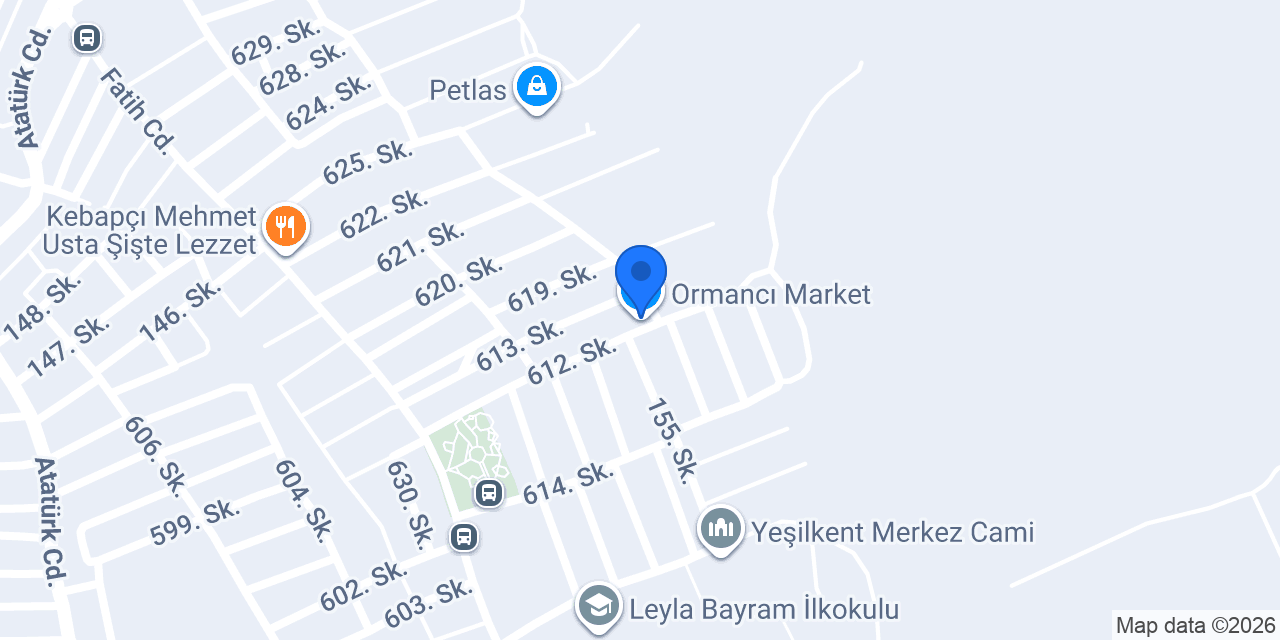 Ormancı Market konumu