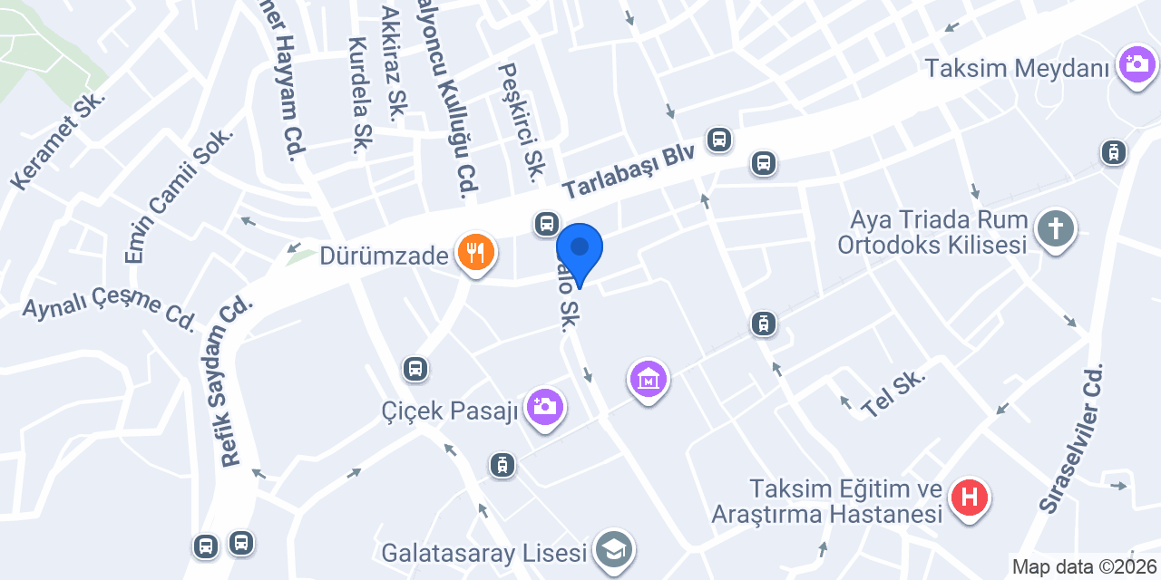 Istanbul Irish Hotel konumu