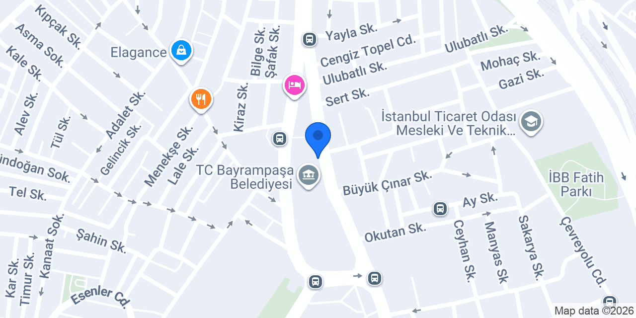 Sinpaş Yapı Tasarruf Sandığı Bayrampaşa Şube konumu