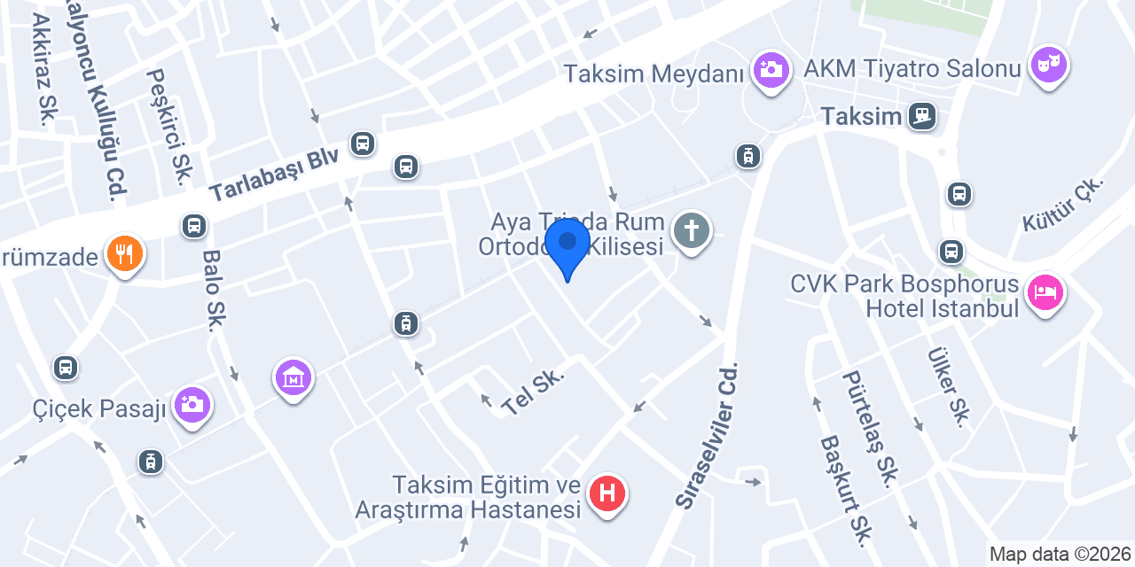 Tepe Palace Hotel konumu