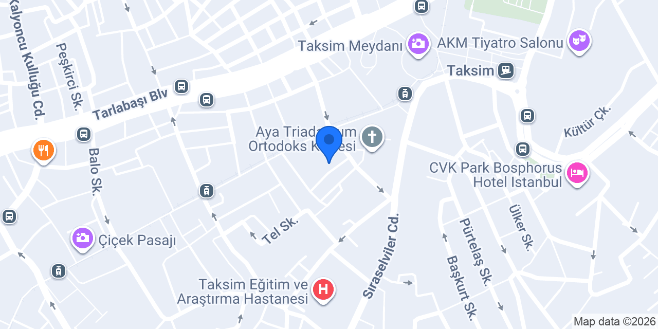 Mukarnas Taksim Hotel konumu