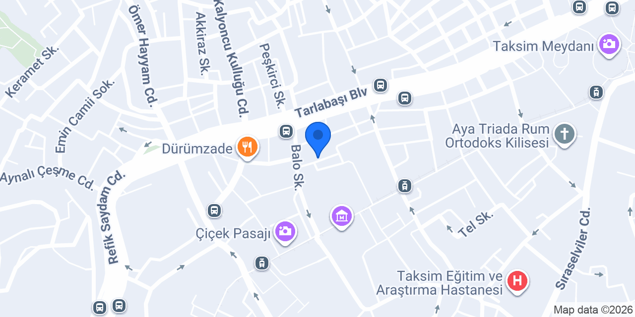 TAKSIM REXEE HOTEL konumu