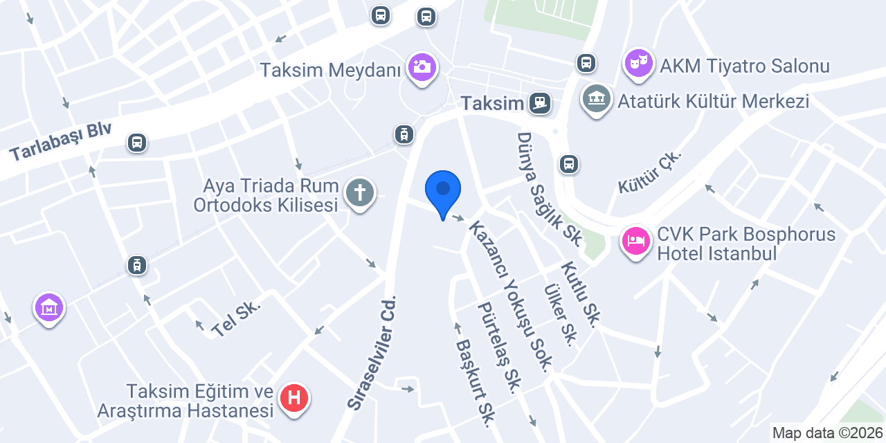 Taksim Masaj Spa konumu