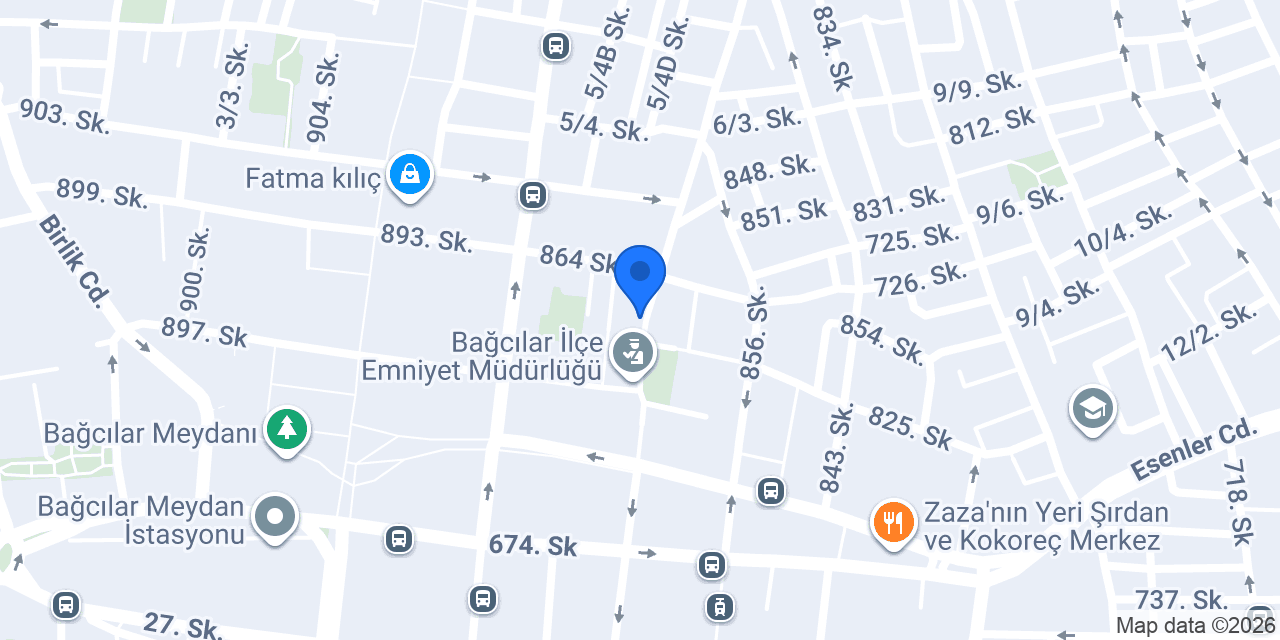 Bağcılar Meydan Trsm konumu