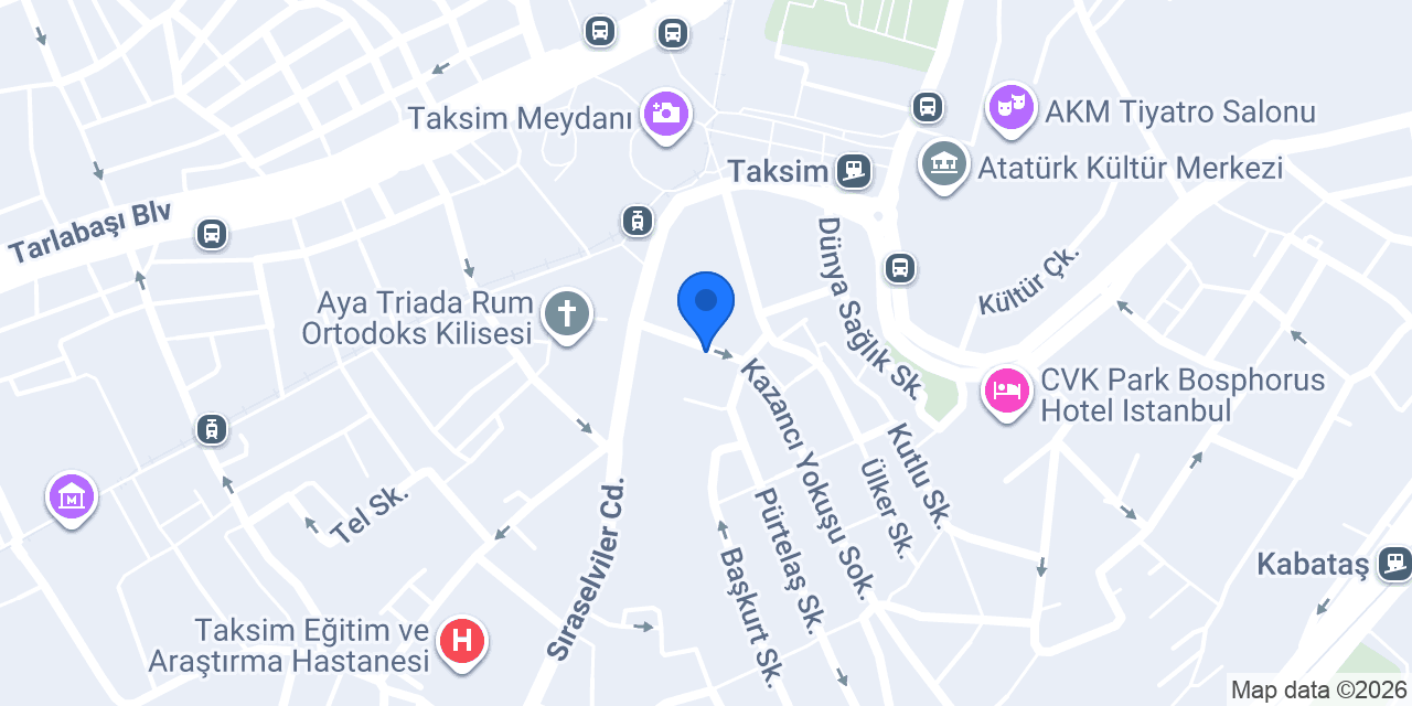 Trip Bosphorus Taksim Hotel konumu
