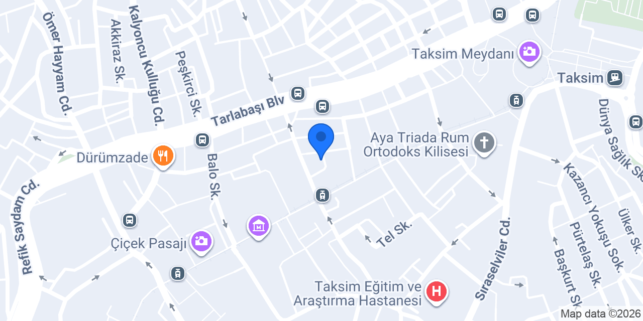 The Tango Hotel Taksim konumu