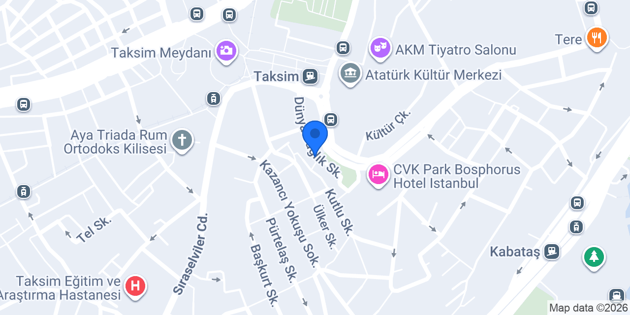 Juno Taksim Hotel konumu