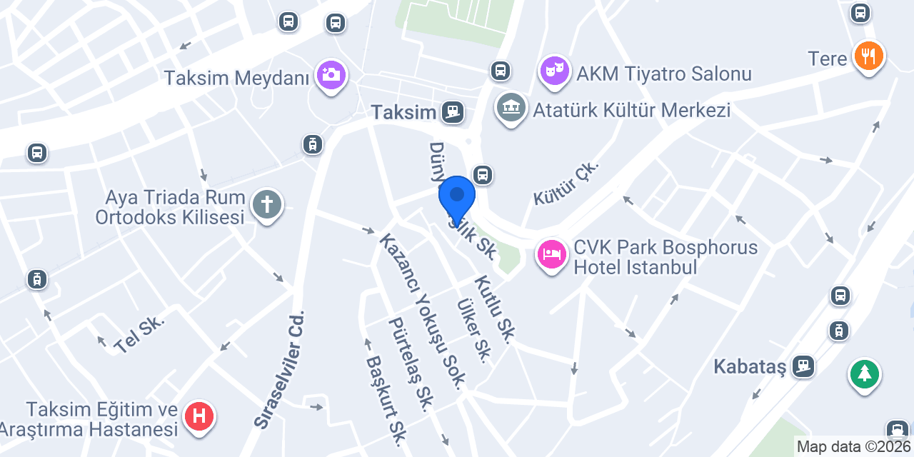 ROE SUİTE HOTEL TAKSİM konumu