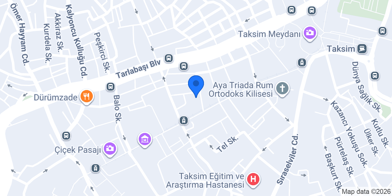 Akademi Beyoğlu konumu