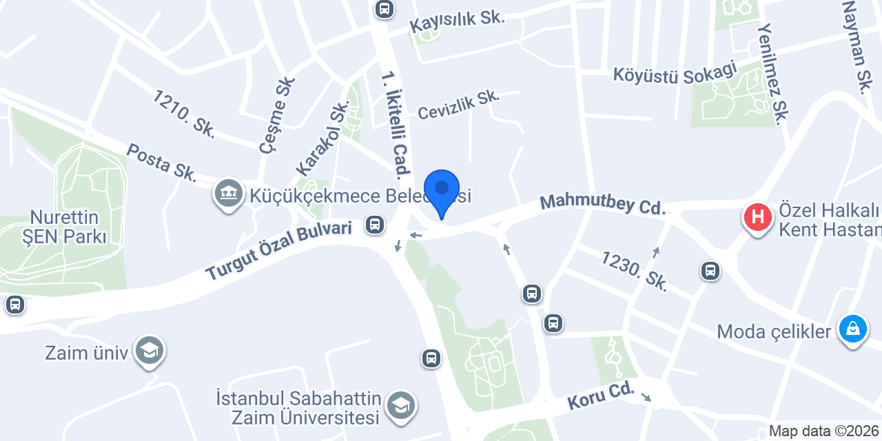 Atakent Hukuk Bürosu konumu