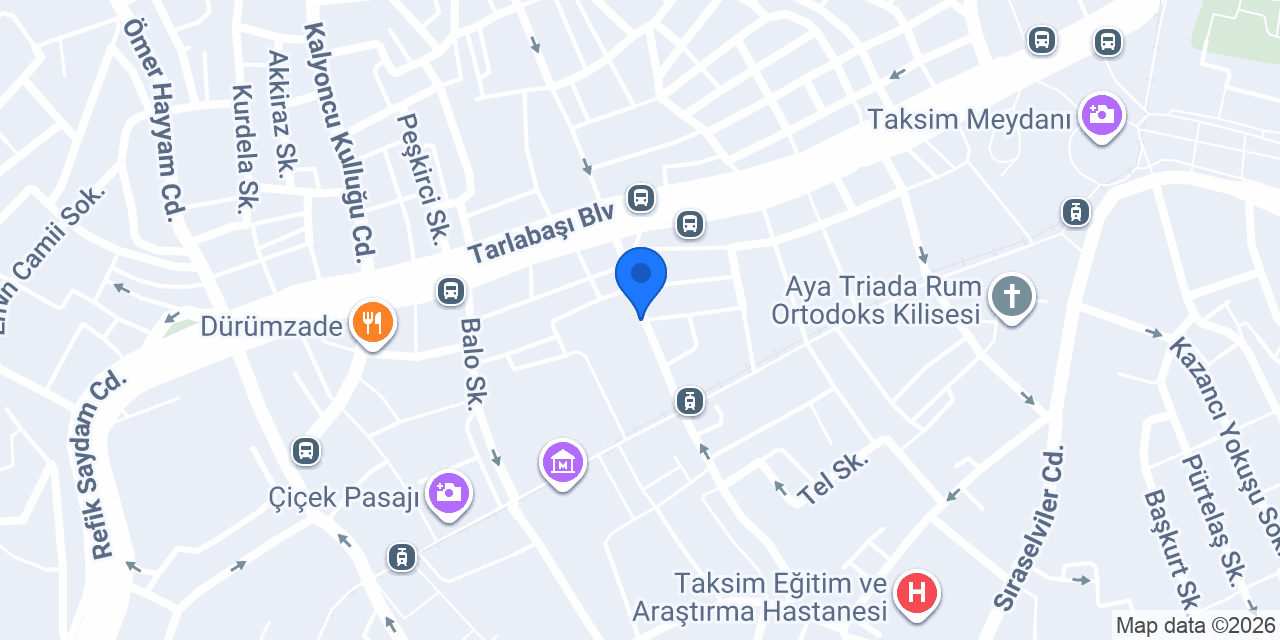 Taxim Massage konumu