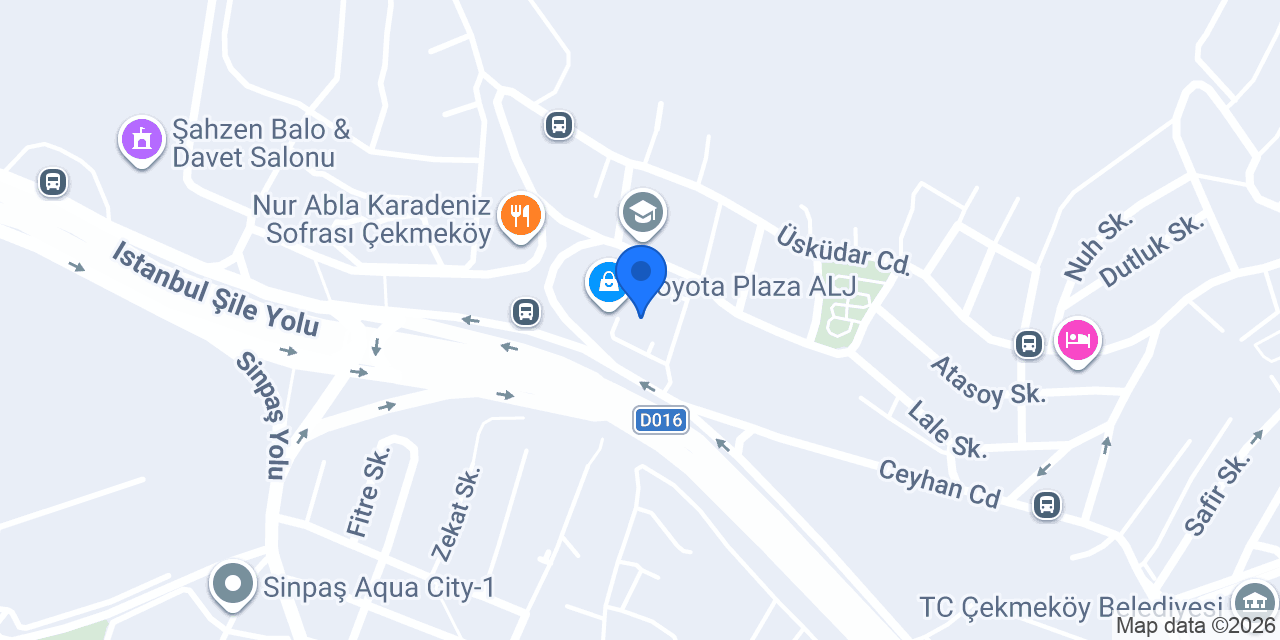 BYD ALJ Çekmeköy konumu
