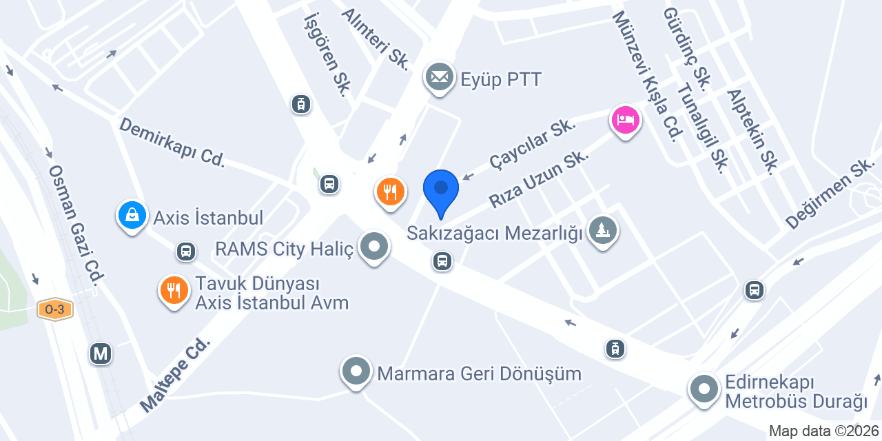 Şef İstanbul Catering konumu