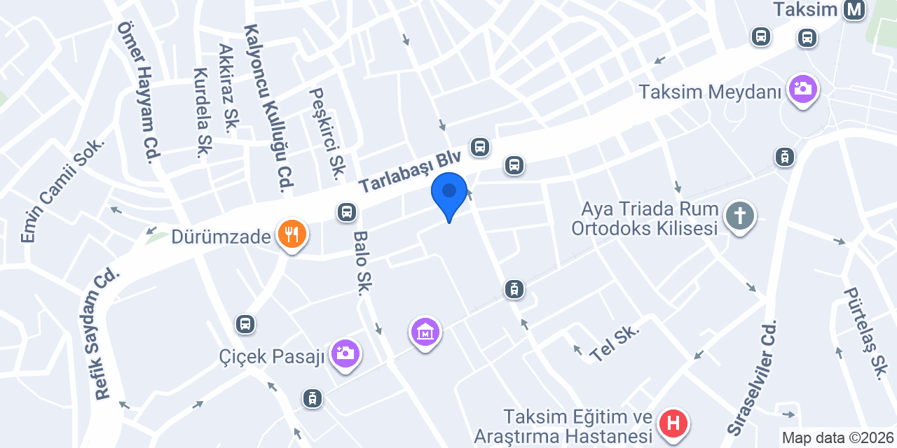 Mix Club Taksim konumu