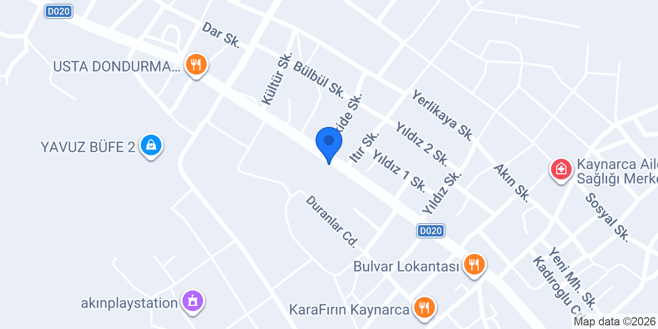 Özkurt Mobilya konumu