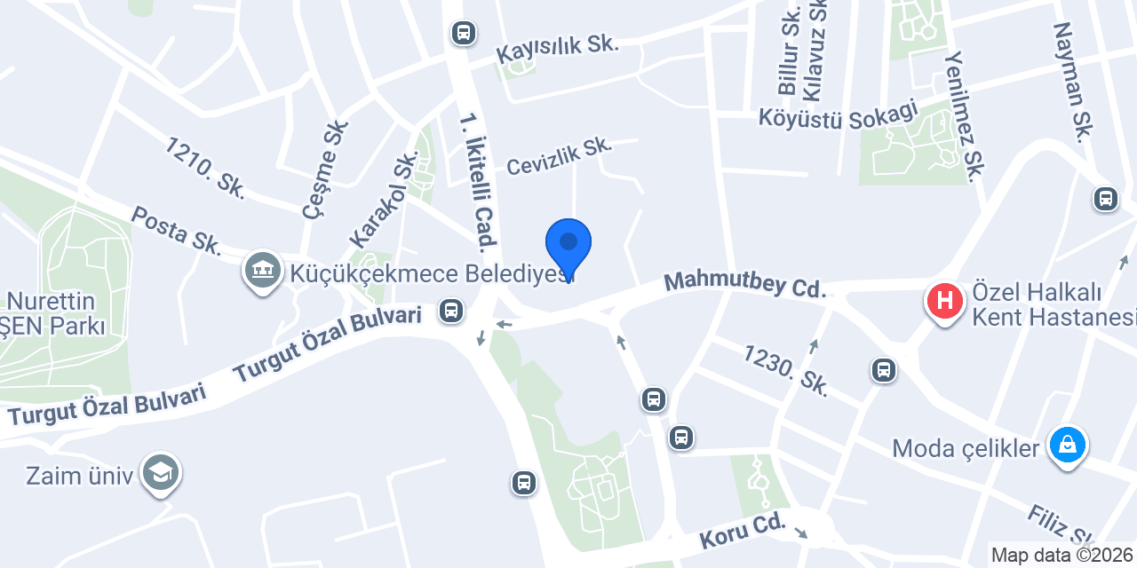 Halkalı Ayak Bakım Merkezi konumu
