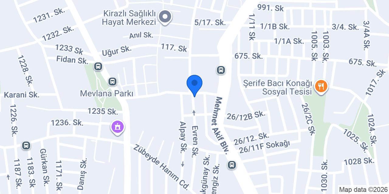 Özyıldırımlar Kebap konumu